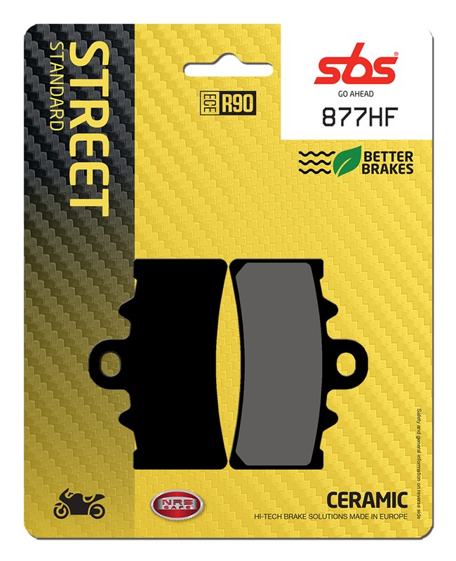SBS brake pads KH606 street standart ceramic colour black KTM 125/200/390 duke front (877HF)